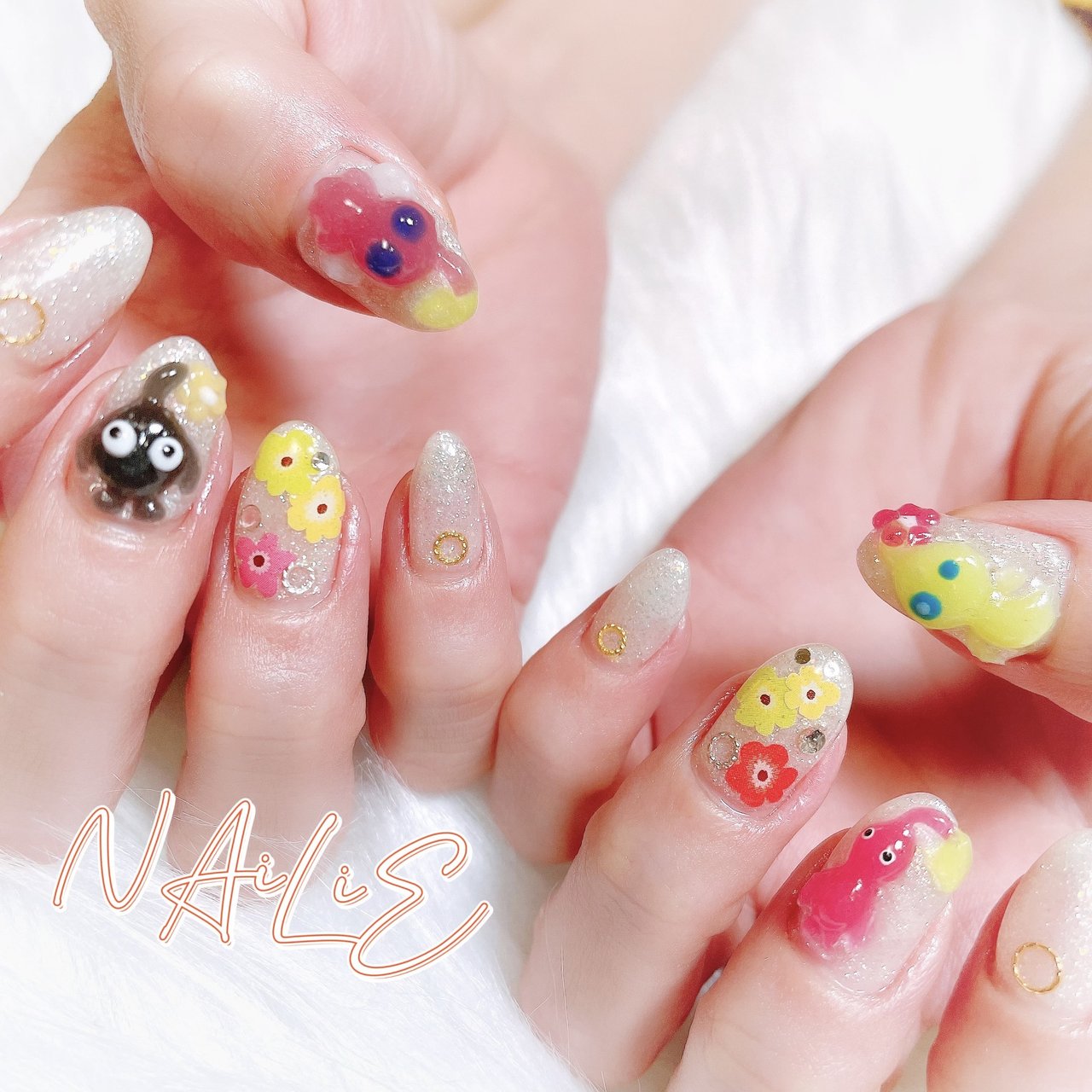 makiネイル3Dパーツ スカルプネイルリラックマ3D｜ MAKI NAILのネイルデザイン