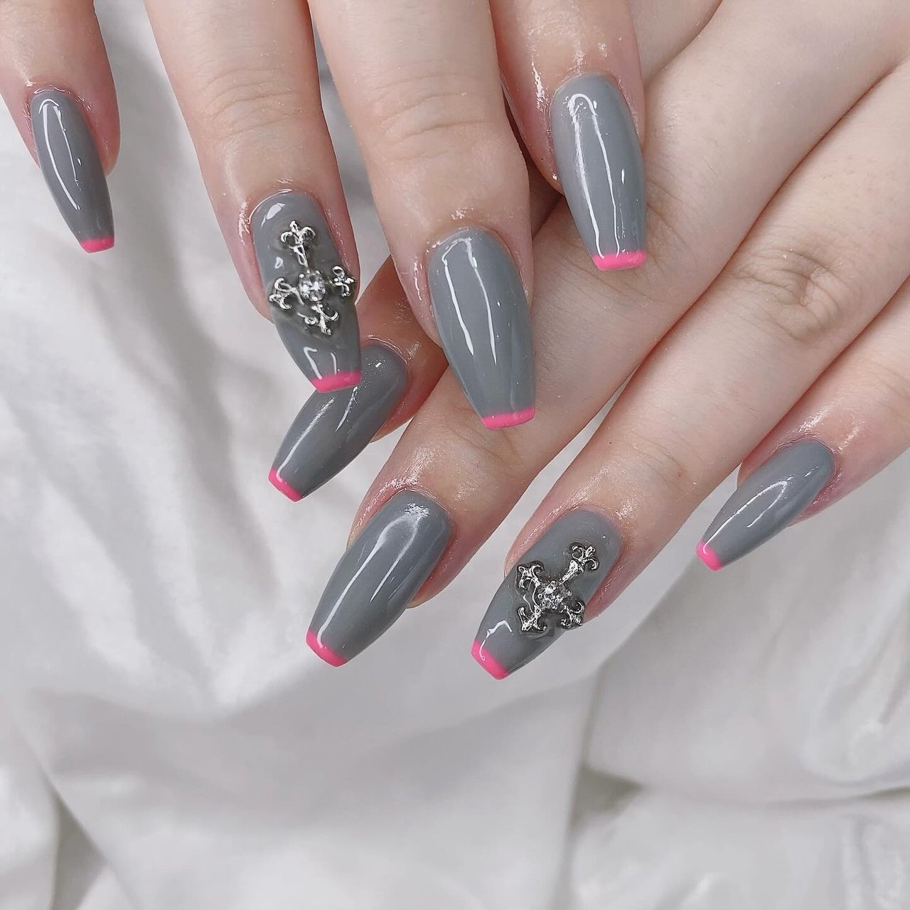 シンプル/ワンカラー/韓国/スクエア/クリア - かおるのネイルデザイン