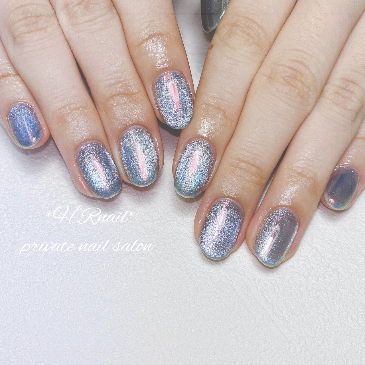 オールシーズン/ハンド/マグネット/オーロラ/ジェルネイル - H.R nail salonのネイルデザイン[No.8420290]｜ネイルブック