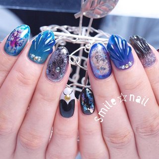 おすすめ順｜マーメイドネイル(マーメイド/人魚の鱗)/#概念ネイルの  
