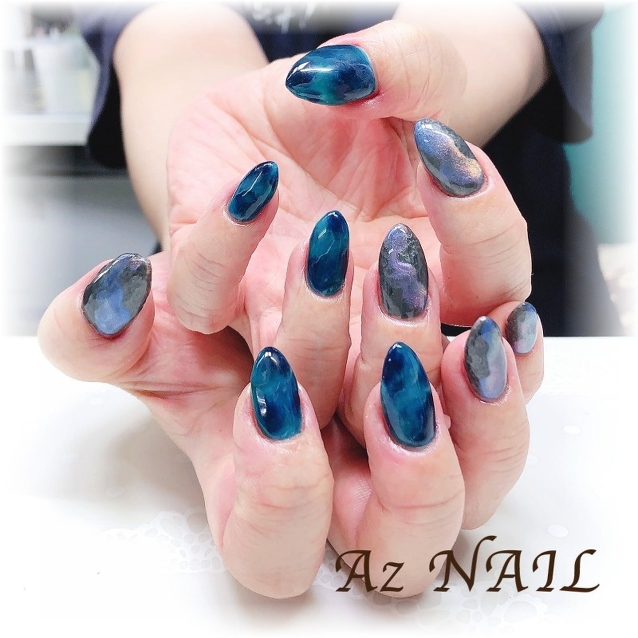 旅行/ライブ/デート/女子会/大理石 - Az NAIL ゆき＊のネイルデザイン