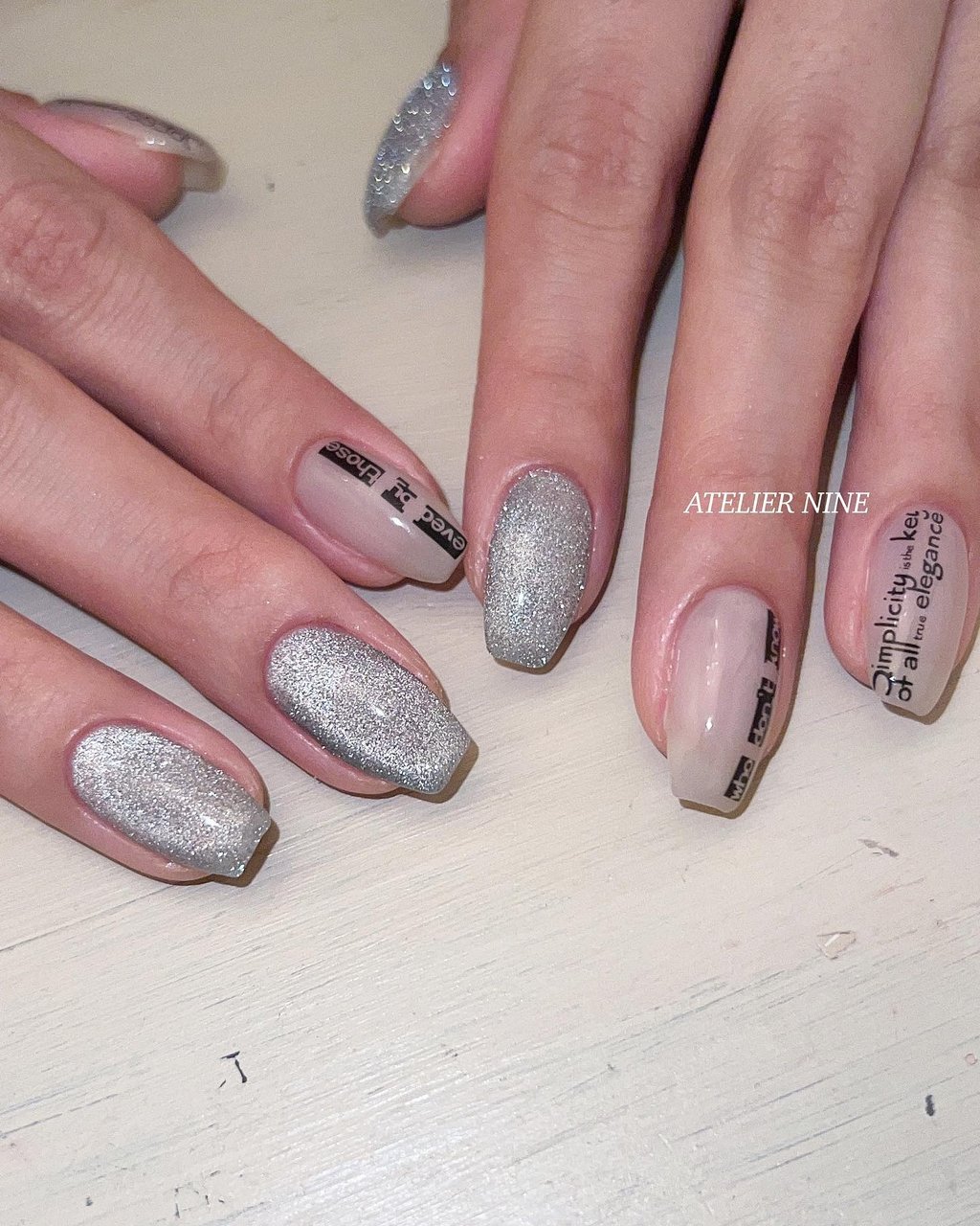 秋/ニュアンス/マグネット/大人/ジェルネイル - ATELIER NINEのネイル