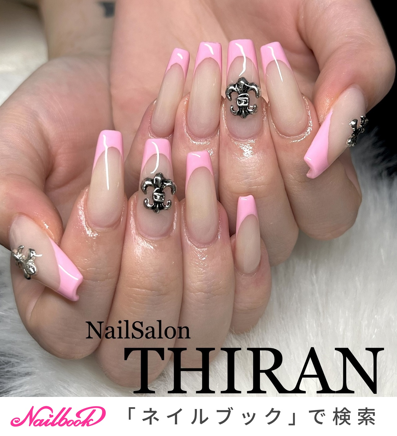 オールシーズン/ハンド/シンプル/フレンチ/ロング - nailsalon_thiranのネイルデザイン[No.8434556]｜ネイルブック
