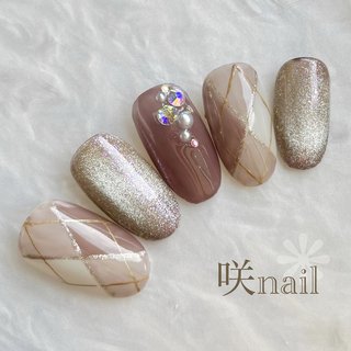 人気順｜#アーガイル柄ネイルのネイルデザイン｜ネイルブック