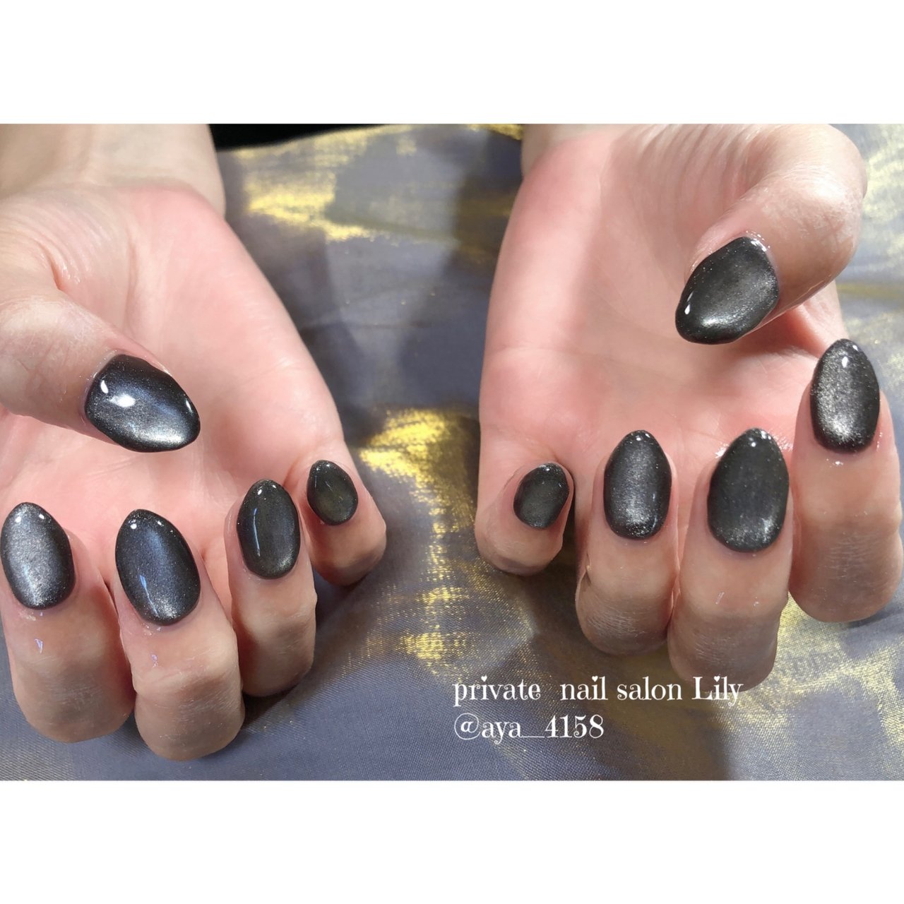 秋/ハンド/シースルー/マグネット/シアー - aya_4158のネイルデザイン