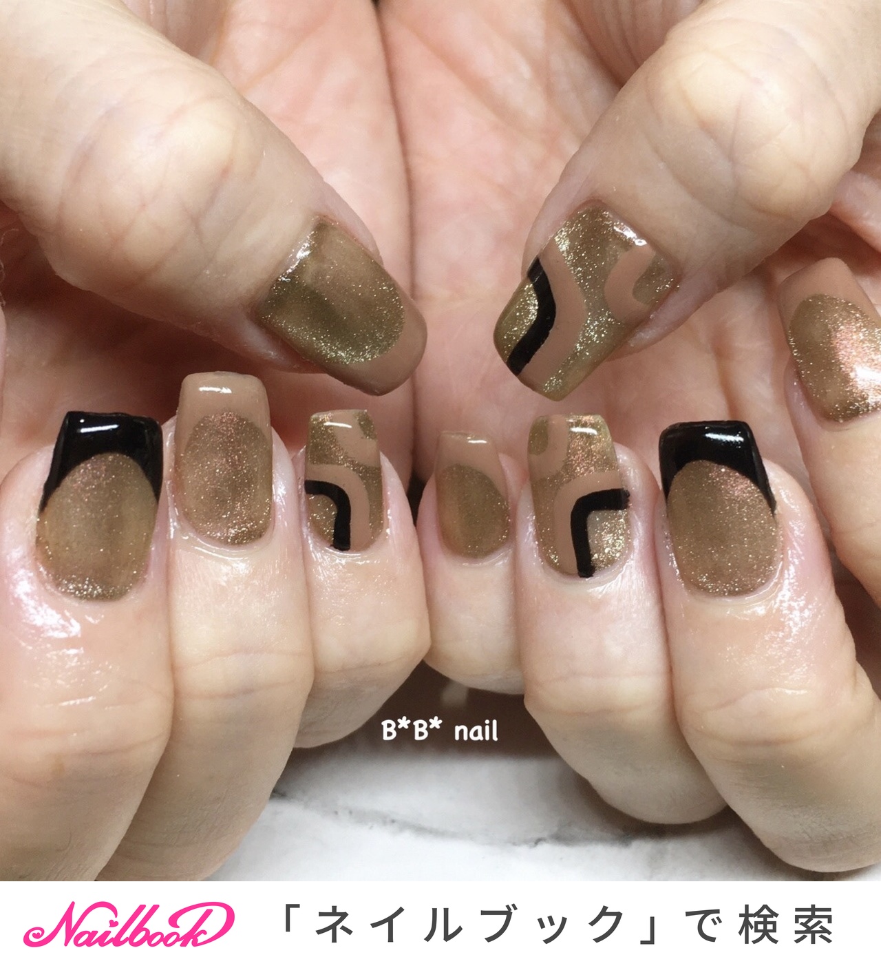 秋/冬/お正月/女子会/フレンチ - B*B*nailのネイルデザイン[No.8448954]｜ネイルブック