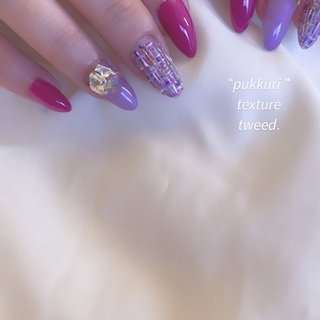 おすすめ順｜パープル(紫)/#tweedのネイルデザイン｜ネイルブック
