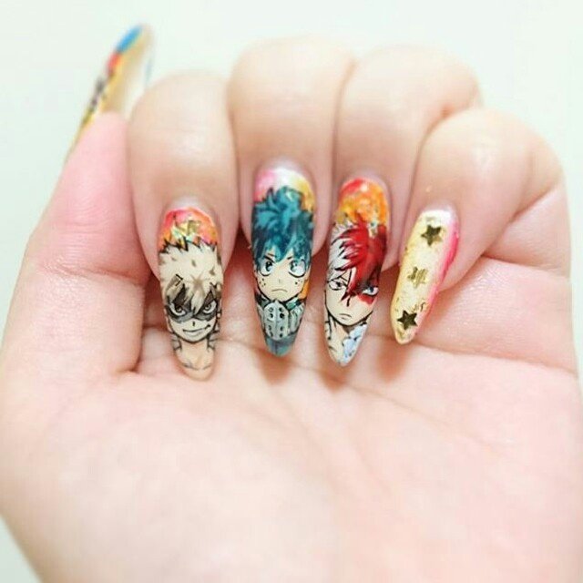 オールシーズン ハンド 痛ネイル キャラクター ロング Chieのネイルデザイン No ネイルブック