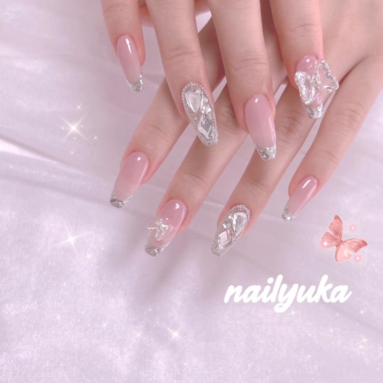 ちゅるん/ワンホン/韓国/スモーキー - nail yukaのネイルデザイン[No