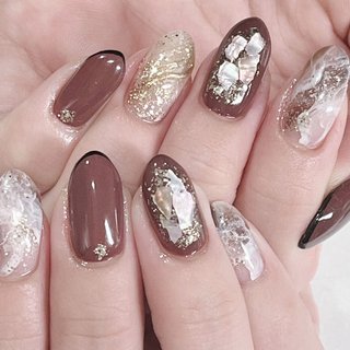 秋/ハンド/フレンチ/リング/ボルドー - 交野市BLUEMOON YUKOの