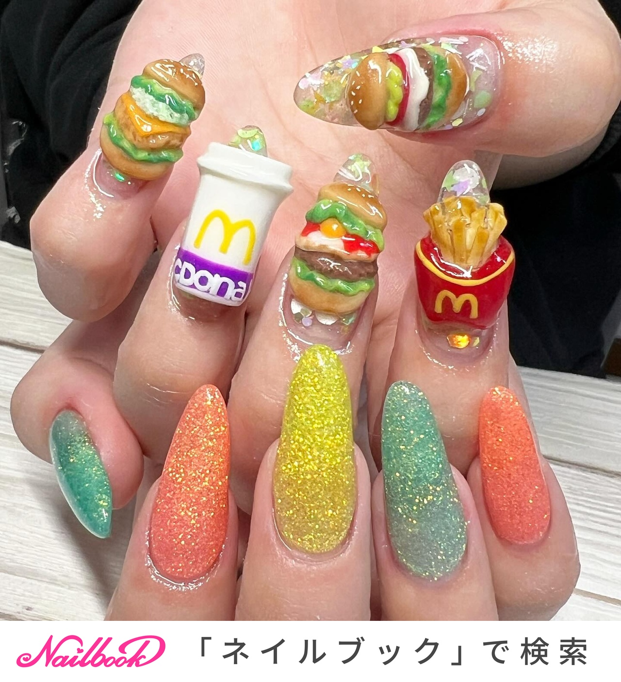 ネイルパーツオーダー ✭ 🪐·˚⌖. ꙳ ご予約承っております ⟡.· 痛ネイル 3Dパーツ
