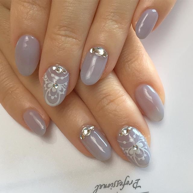 夏 オールシーズン 梅雨 ハンド ワンカラー Aya Nail Fluffyのネイルデザイン No ネイルブック