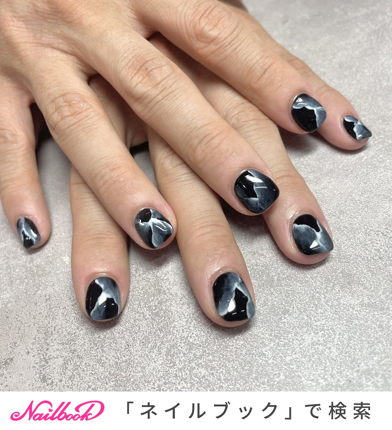 2025年】新着順｜ブラック(黒)/#鉄板ネイルのネイルデザイン｜ネイルブック