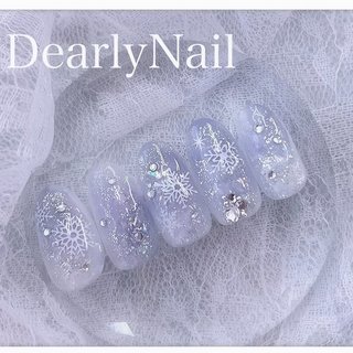 人気順｜雪の結晶/ブルーのネイルデザイン｜ネイルブック