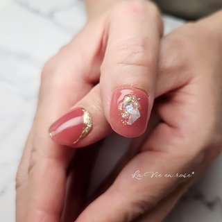 ネイルチップ オーダー シンプル ブライダル パーティー お出かけ