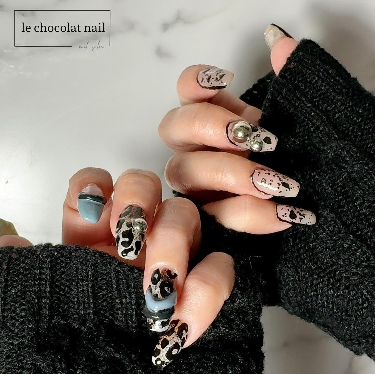 冬/ニュアンス/ジェルネイル - le chocolat nailのネイルデザイン[No