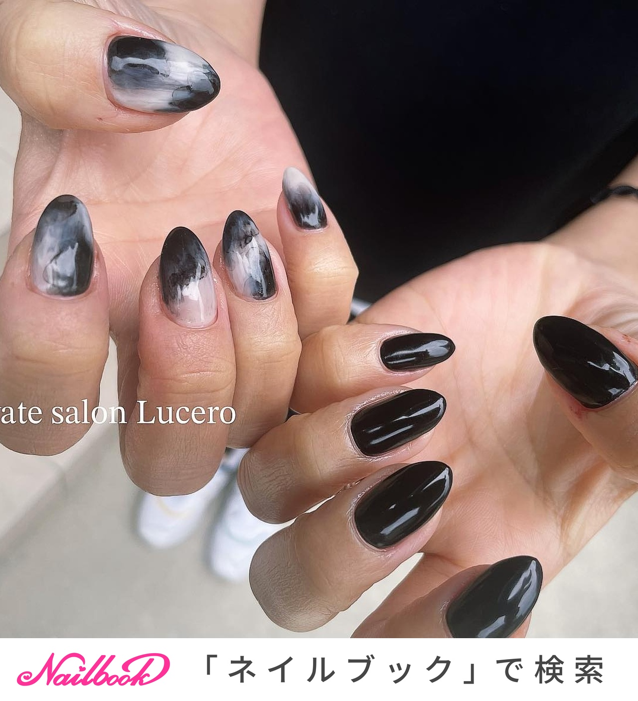 ブラックネイルはパーツを合わせてシックに！ | ブログ | 小倉で