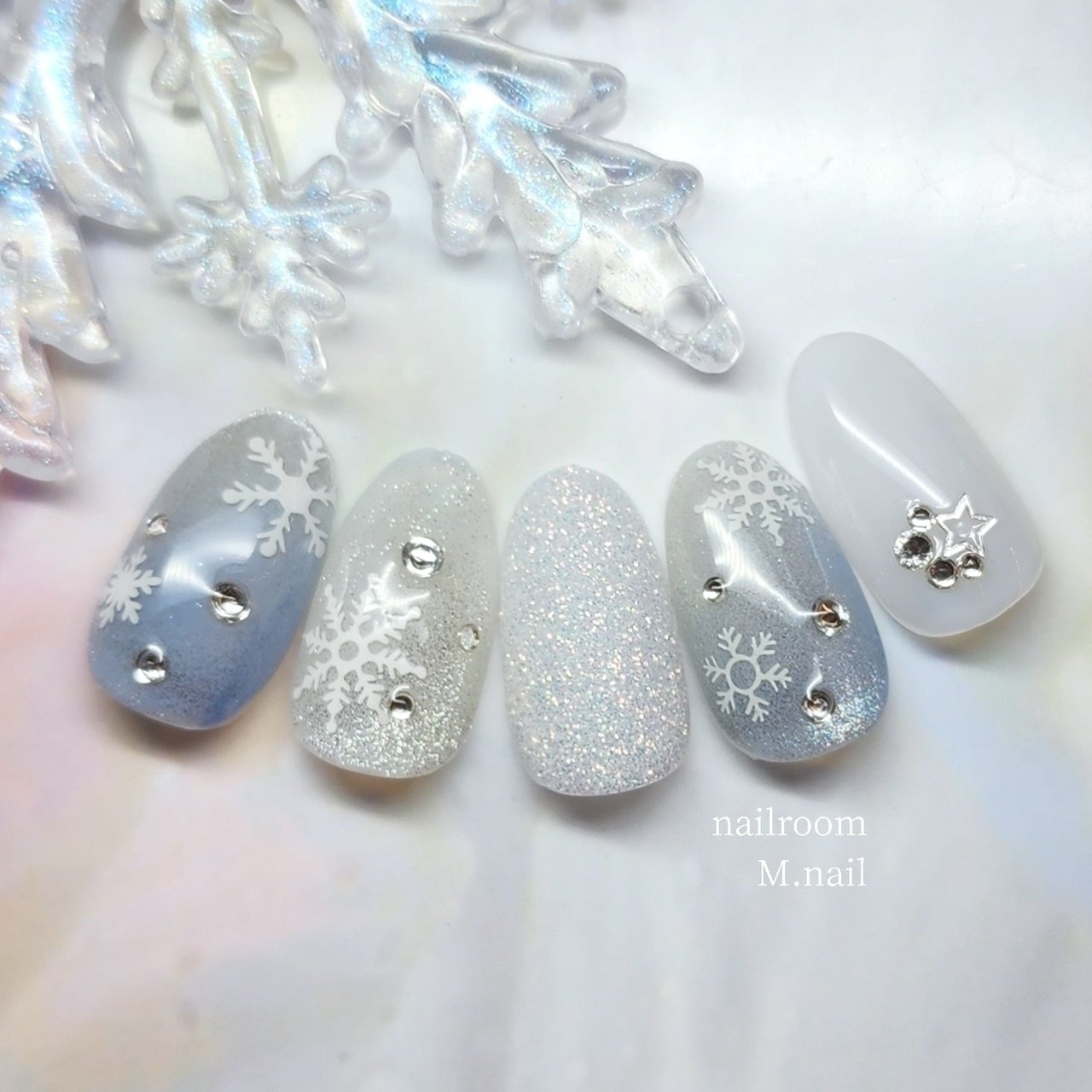 冬/お正月/クリスマス/デート/ハンド - nailroom M.nailのネイル 