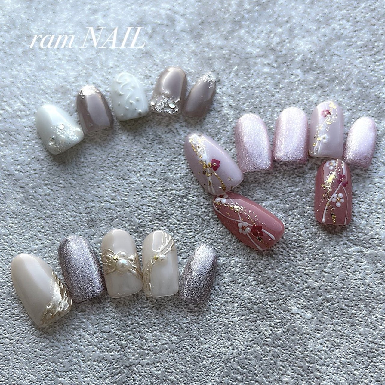 冬/お正月/ジェルネイル/ネイルチップ - ram NAILのネイルデザイン[No