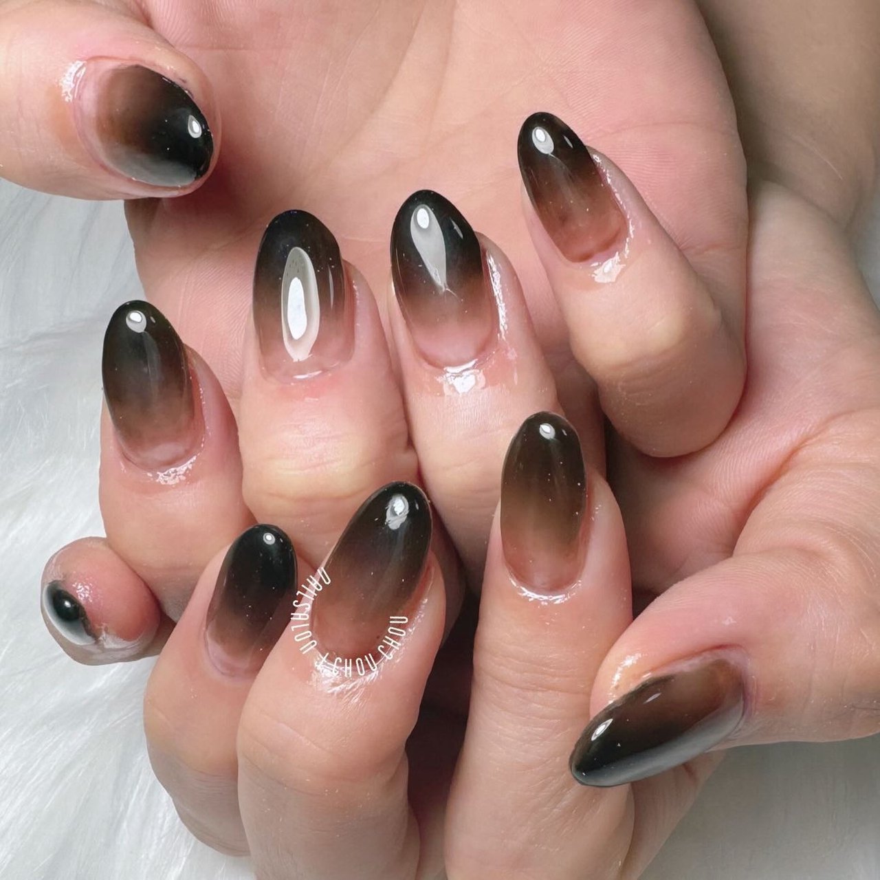 シンプル/グラデーション/ブラウン/ジェルネイル - J.chou-chou.NAILの