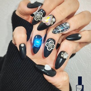 ネイル ネイルチップオーダー 黒 ブラック グラデーション 韓国 マグネット ネイル ネイルチップオーダー 黒 ブラック グラデーション 韓国