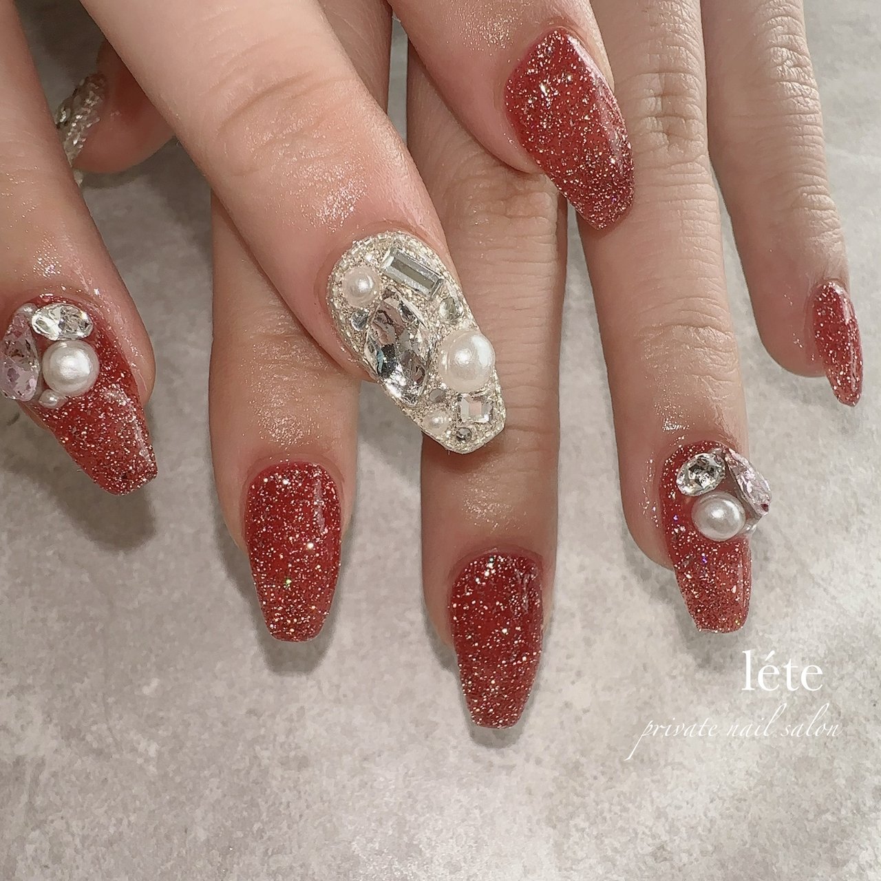 冬/旅行/クリスマス/パーティー/ハンド - léte private nail salonの 