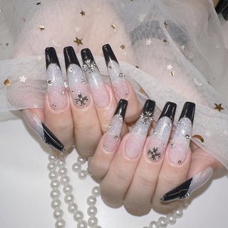 ブルー ラメ クロムハーツネイルパーツ 12個