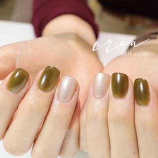 カーキネイルのネイルデザイン(27ページ目)｜ネイルブック 