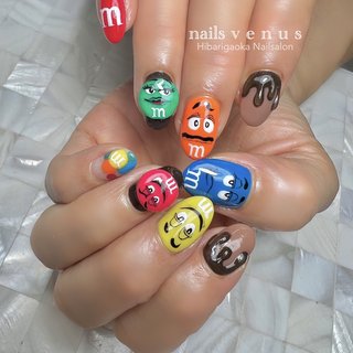 人気順｜3D/個性派/#M&M'sネイルのネイルデザイン｜ネイルブック