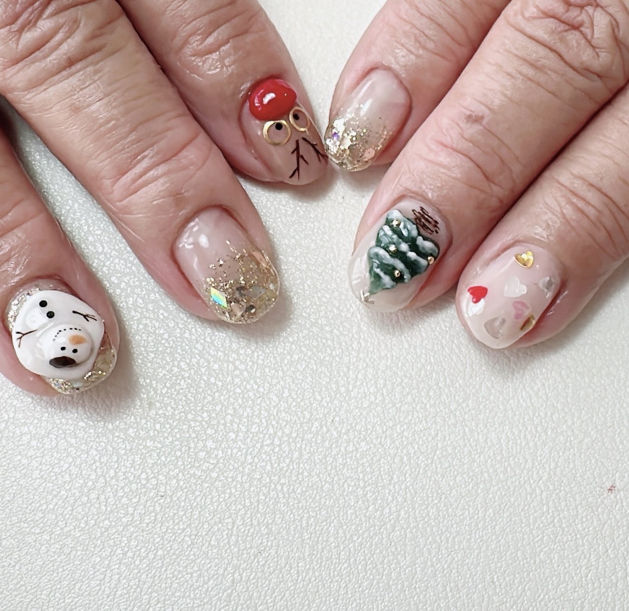 冬/クリスマス/ハンド/痛ネイル/3D - 雪村早百合（さーちゃん