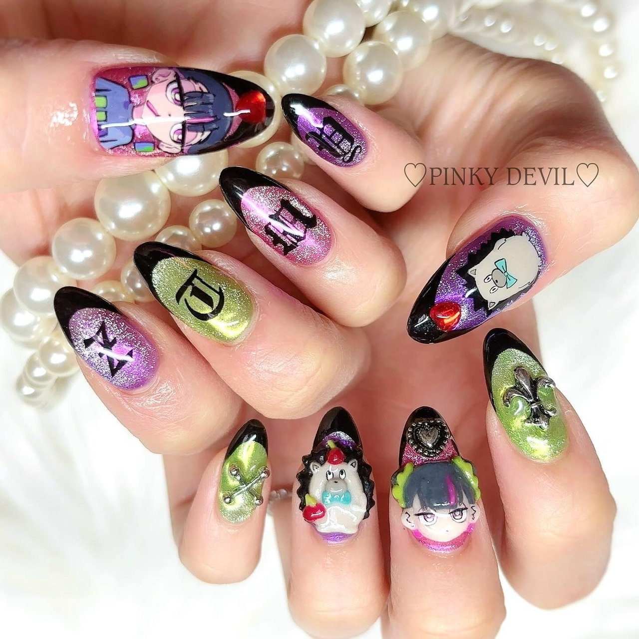 推し活/痛ネイル - PINKY DEVILのネイルデザイン[No.8525229]｜ネイル