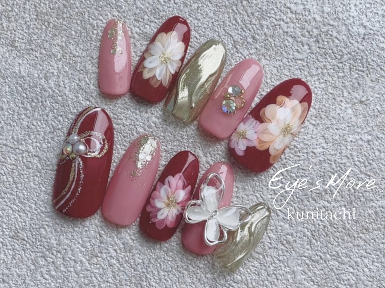 冬/お正月/成人式/ハンド/和柄 - eyes more gelnailのネイルデザイン 