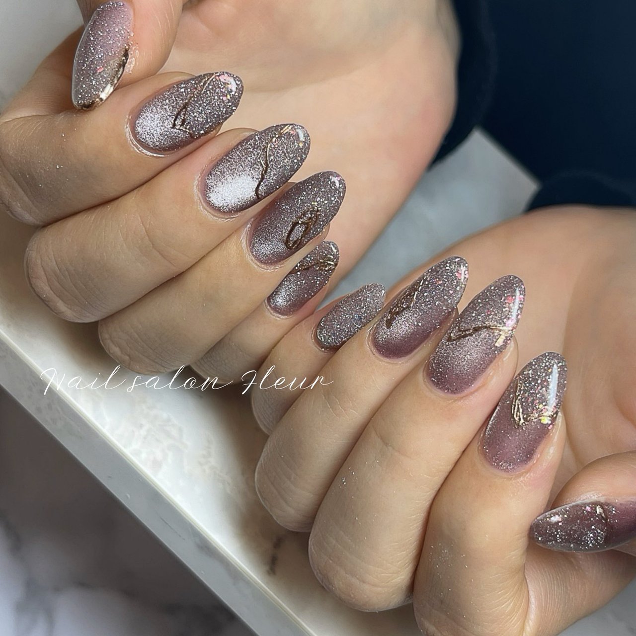 冬/オールシーズン/ハンド/マグネット/ミラー - Nail Fleur_Maki