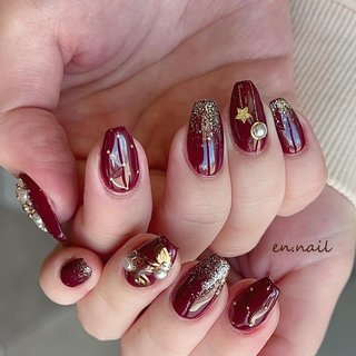 冬/クリスマス/#バレリーナネイルのネイルデザイン｜ネイルブック 