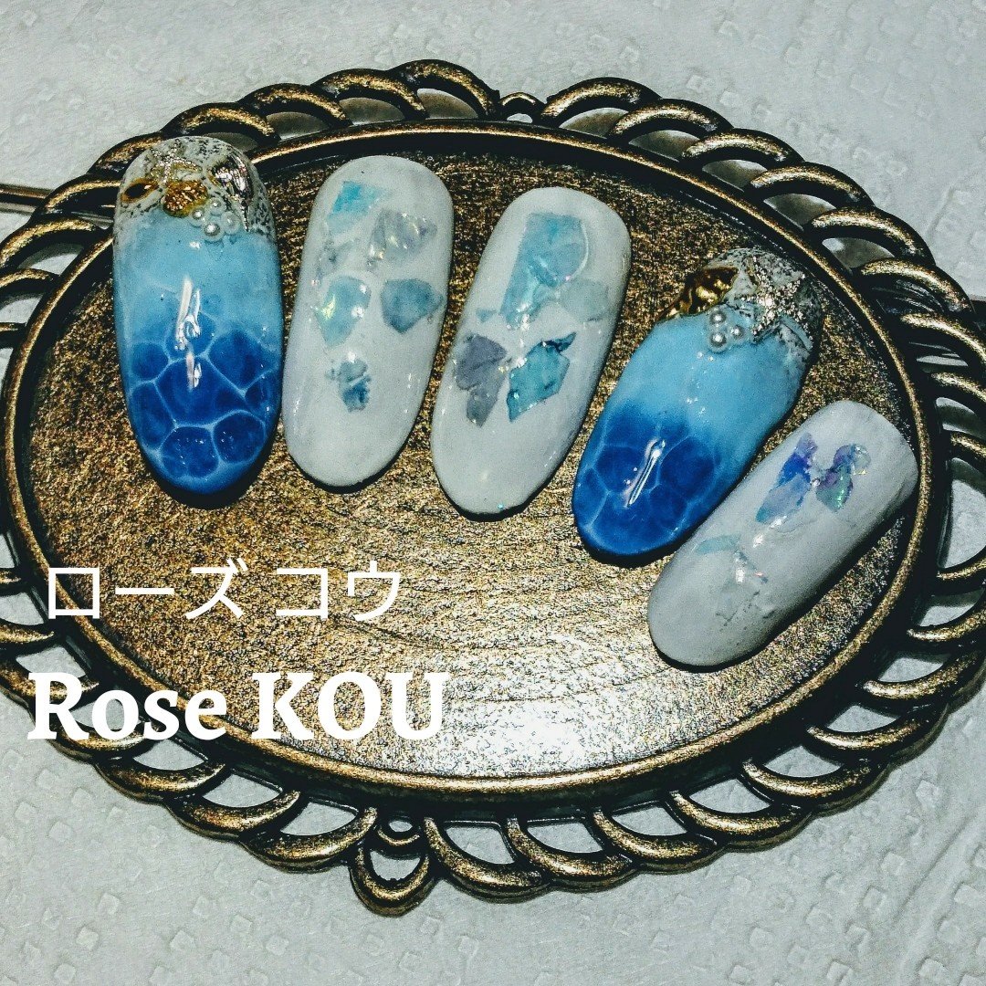 夏 海 リゾート ハンド 水滴 松田伸子 Rose Kou ローズコウのネイルデザイン No ネイルブック