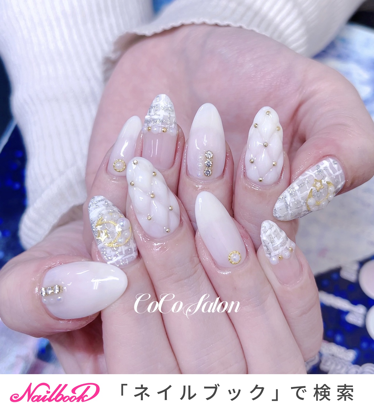 人気順｜キルティング/#ムーンネイルのネイルデザイン｜ネイルブック