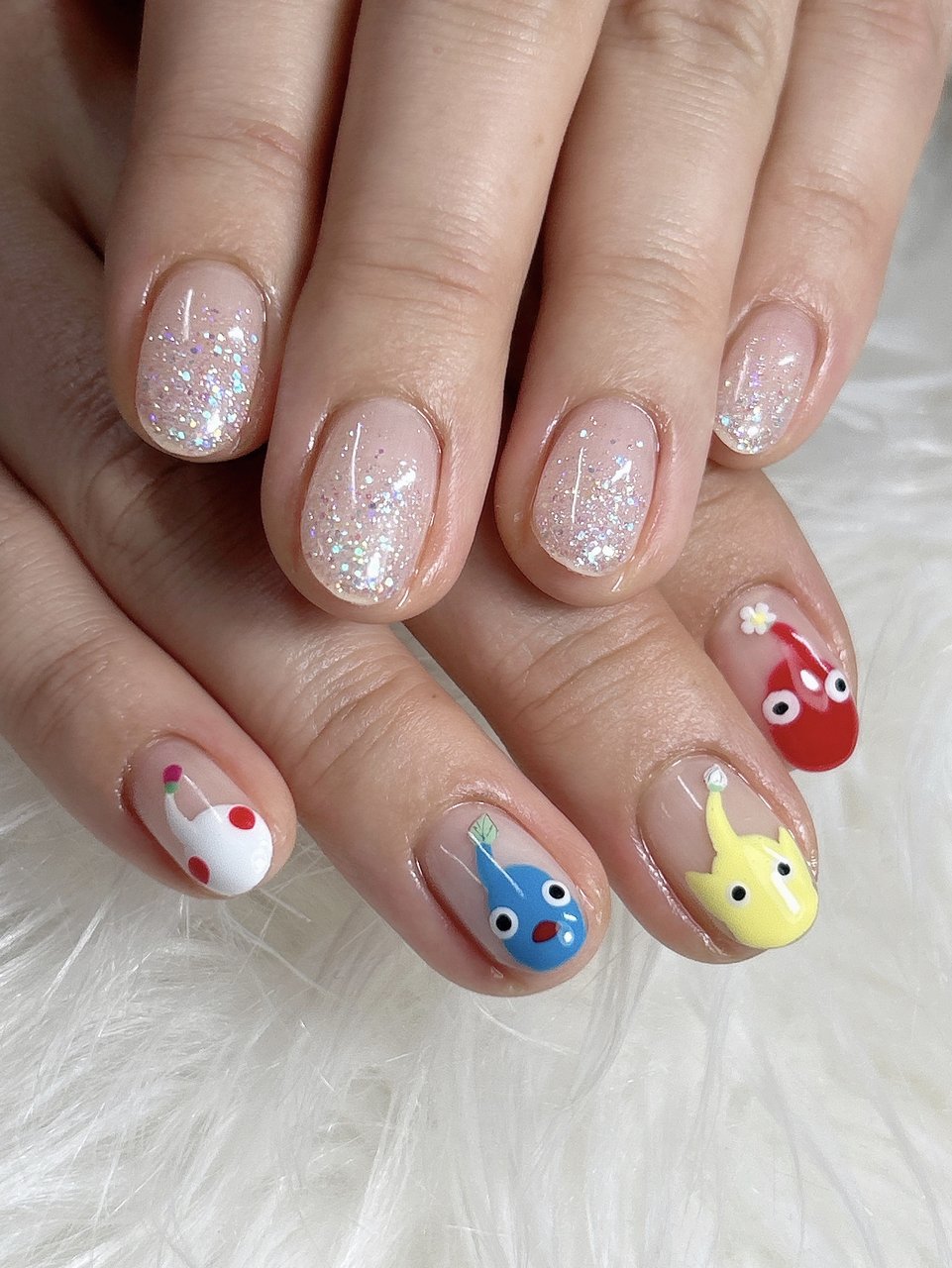 HIKARI ネイルケ オールシーズン/推し活/ハンド/ラメ/ミディアム - 大曲Hikari Nail