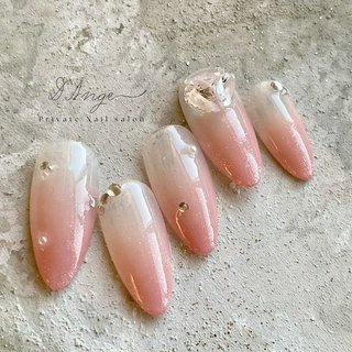 色付けネイル 桃色 2025年】新着順｜ミディアム/#桃色カラーのネイルデザイン