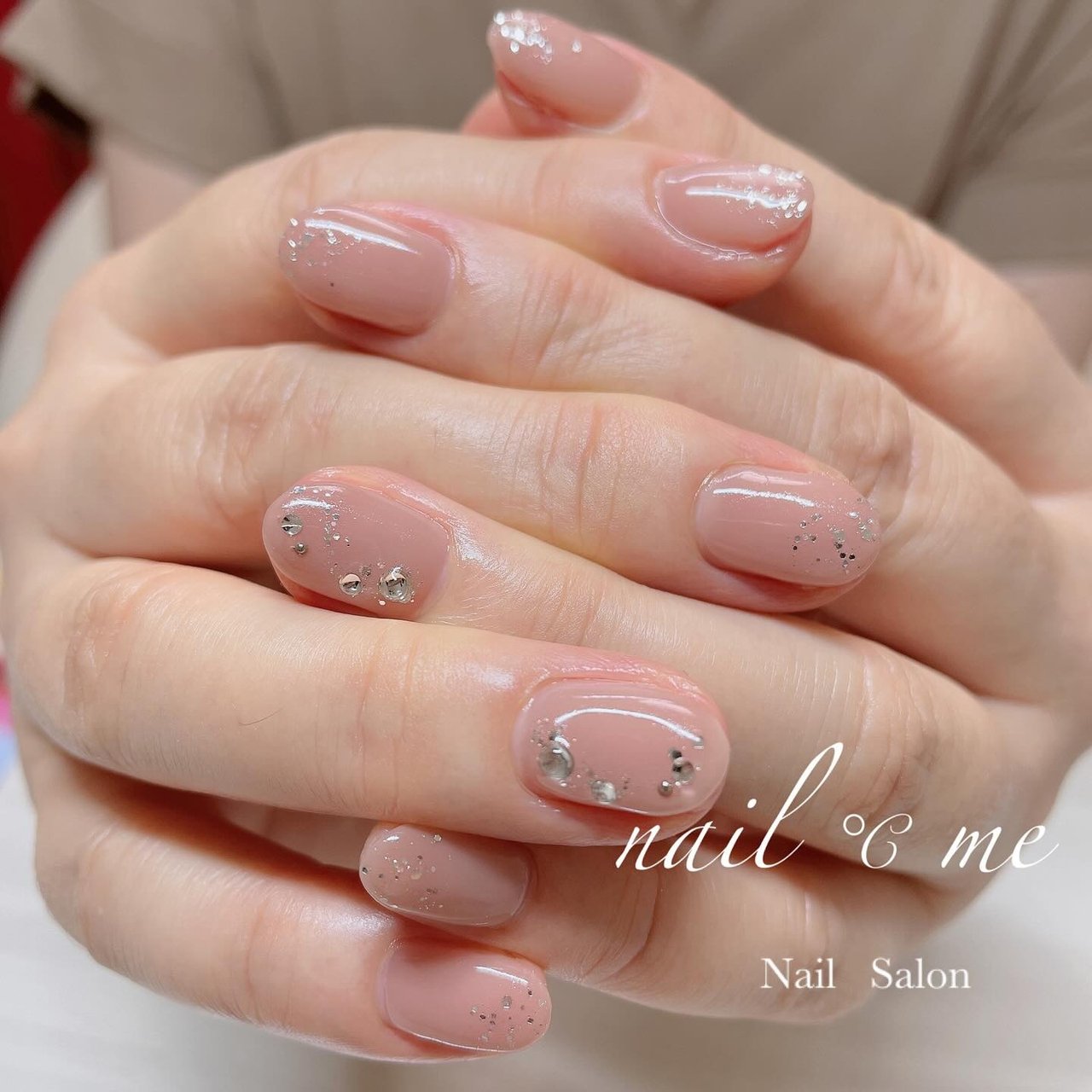 冬/オフィス/シンプル/ちゅるん/ショート - Nail ℃ me【ネイルドミー 】のネイルデザイン[No.8540055]｜ネイルブック