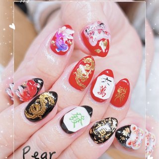 ネイルパーツ　麻雀パーツ クリア麻雀牌パーツ6p | Nail Shop Nail smile|ネイルスマイル