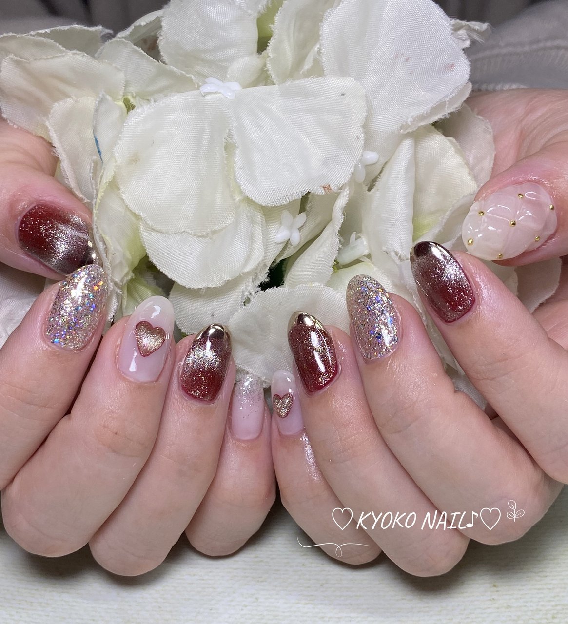 オールシーズン/ハンド/フレンチ/ハート/マグネット - Kyoko nailの  