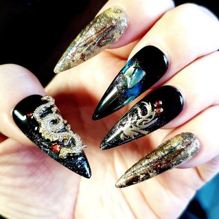 シェル/マグネット/和柄のネイルデザイン｜ネイルブック 