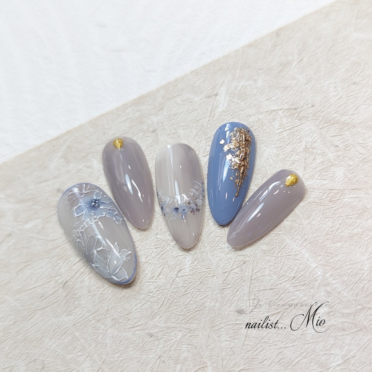 ネイルチップオーダー　ミント様 76ca5d1784dc1188155a5c99a1098c