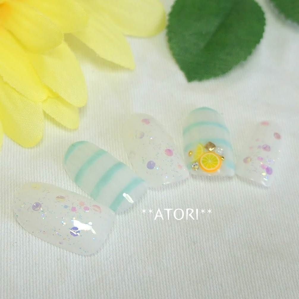 夏 海 リゾート 女子会 ハンド 福田えみ 池袋宇都宮atori Nailのネイルデザイン No ネイルブック
