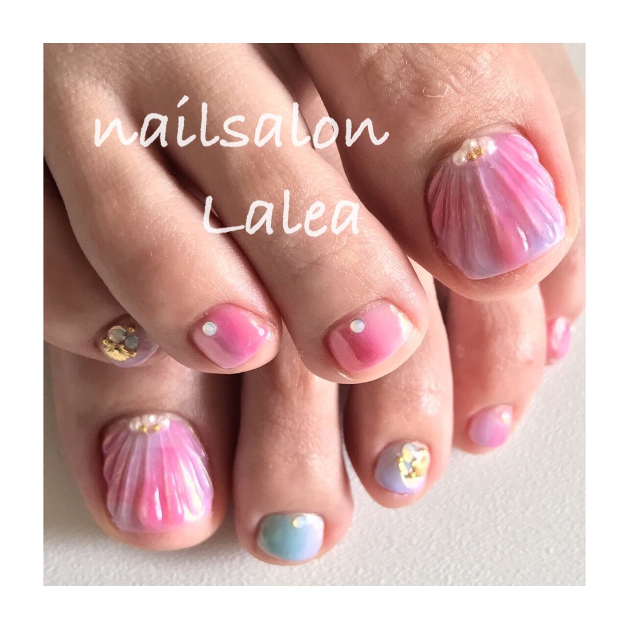 夏 海 リゾート 浴衣 フット Nailsalonlalea Nooknailのネイルデザイン No ネイルブック