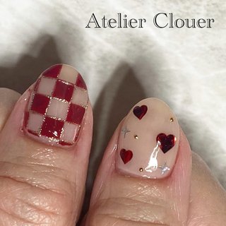 🐪 ☑︎ICHIMATSU pattern
☑︎dark red
☑︎heart
⁡
カラー:
………………………………………………
⁡
𝒶𝓉𝑒𝓁𝒾𝑒𝓇 𝒸𝓁𝑜𝓊𝑒𝓇〜アトリエ クルエ〜
群馬県高崎市中大類町𝟨𝟥𝟧-𝟣
ネイルブックからも予約可能
𝐼𝒟 𝟨𝟩𝟣𝟤𝟩
...................................................…
#アトリエクルエ #高崎ネイル #群馬ネイル
#𝓂𝒶𝑜𝑔𝑒𝓁導入サロン
#フィルイン #ジェルネイル
#ハンドネイル 
#ハートネイル #市松模様
#赤ネイル #オールシーズン #バレンタイン #ハンド #チェック #ハート #ミディアム #オーバル #ベージュ #レッド #ジェルネイル #お客様 #アトリエクルエ☆AtelierClouer #ネイルブック