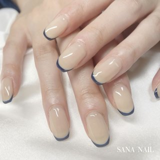 人気順｜#細めフレンチのネイルデザイン｜ネイルブック