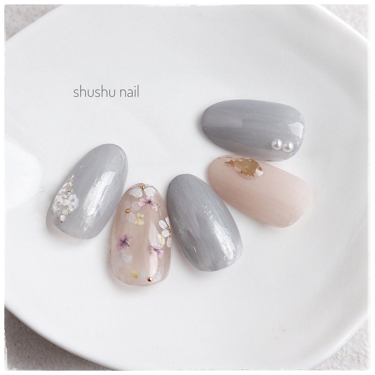 春/オールシーズン/卒業式/ハンド/フラワー - shushu nailのネイル