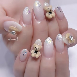 人気順｜ちゅるんネイル(ちゅるん)/#テディベアネイルのネイルデザイン