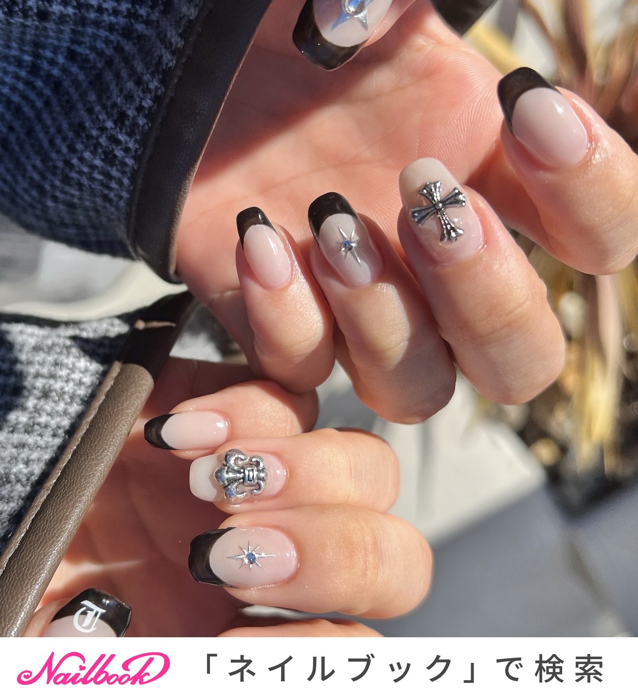 3色 クロムハーツネイルパーツ 18個 クロムハーツ ネイル